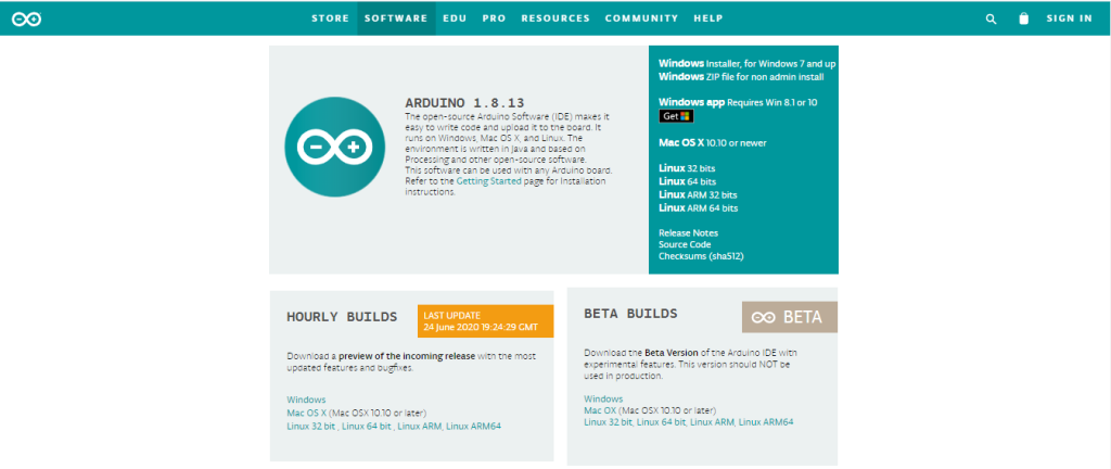 Arduino IDE 軟體畫面