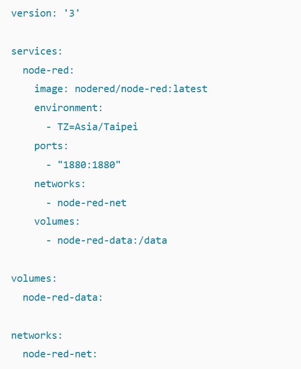 Node-Red 網絡設定